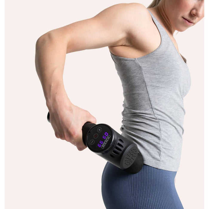 Kraftfull massagepistol med 20 hastigheter