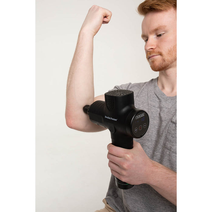 Kraftfull massagepistol med 20 hastigheter