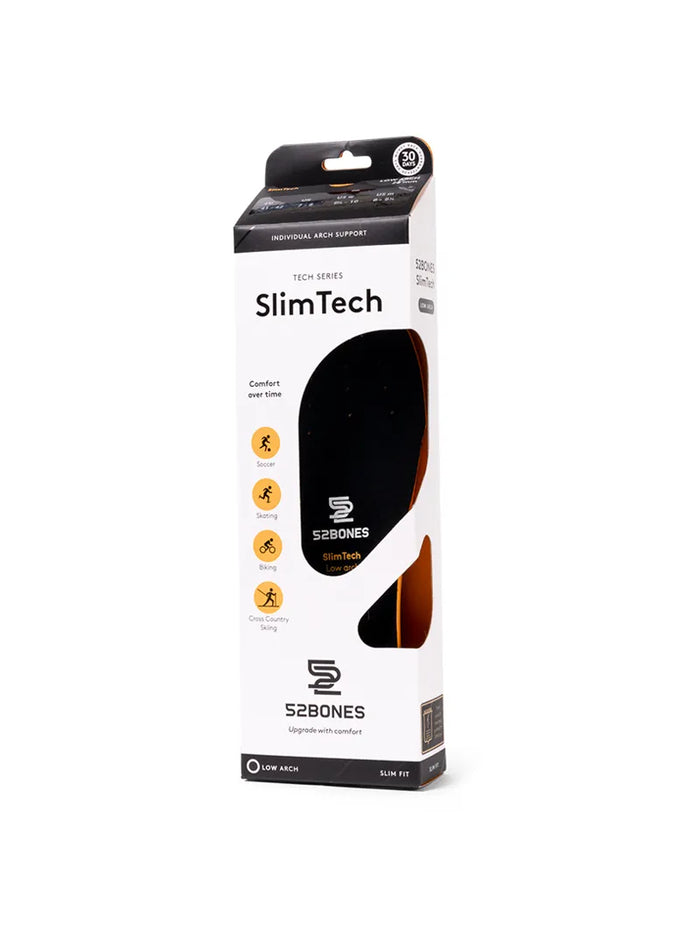 52Bones SlimTech smal sportsula, låg hålfot