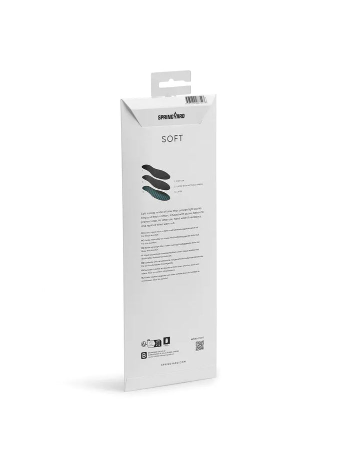 Springyard Soft, latexsula med aktivt kol