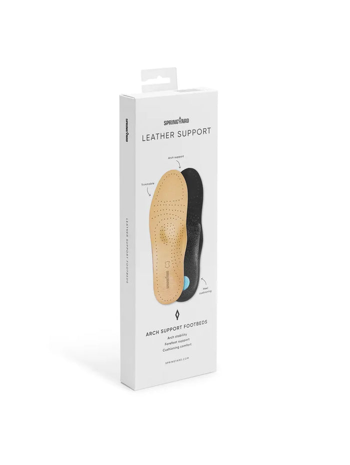 Springyard Leather Support, skoinlägg i läder