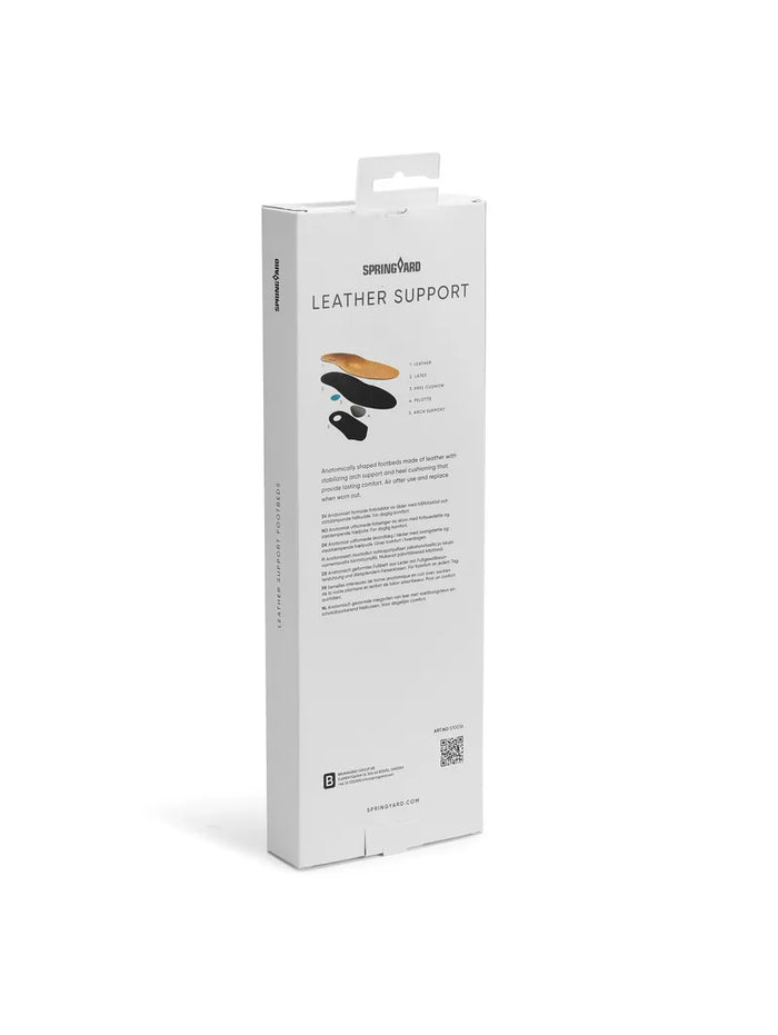 Springyard Leather Support, skoinlägg i läder