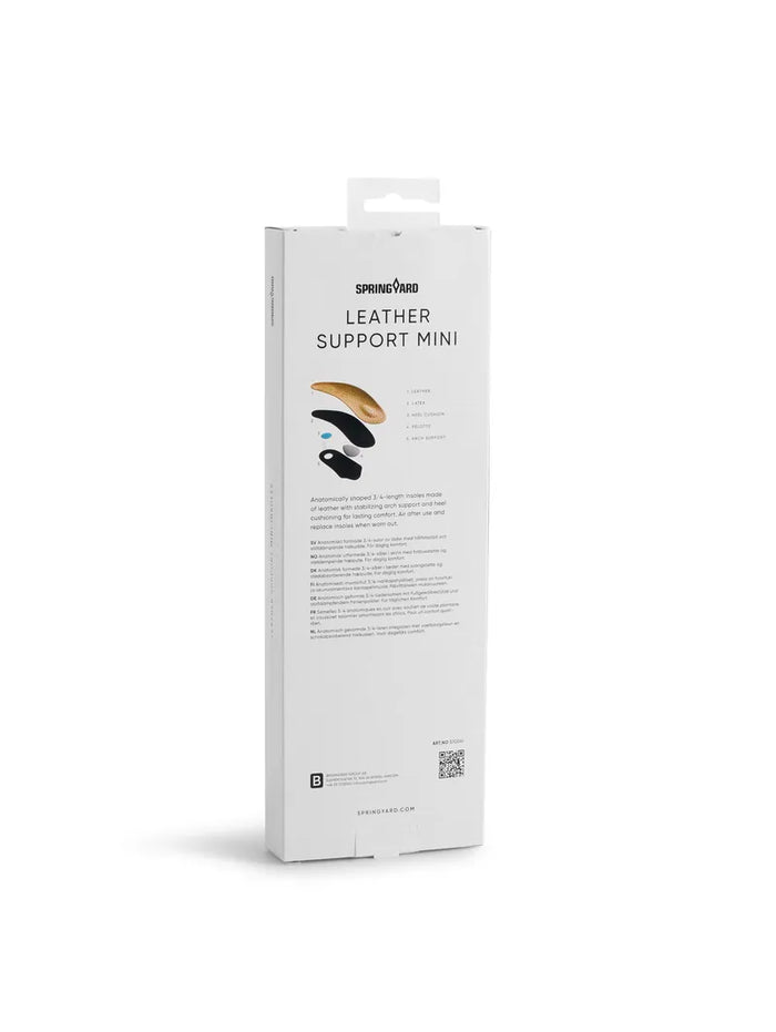 Springyard Leather Support Mini, 3/4-sula i läder