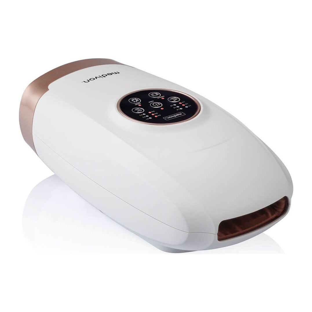 Handmassage med värme och vibration i vitt