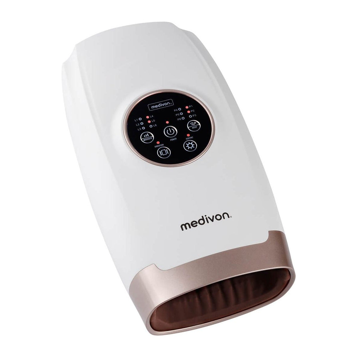 Handmassage med värme och vibration i vitt