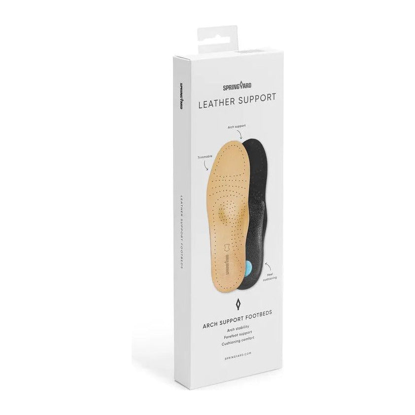 Springyard Leather Support, skoinlägg i läder