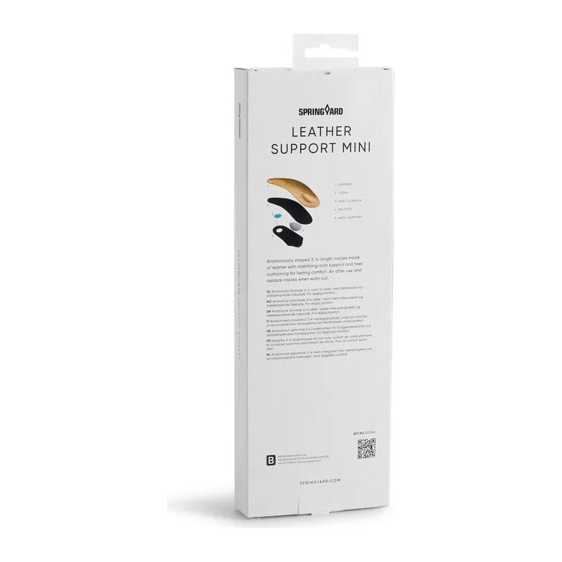 Springyard Leather Support Mini, 3/4-sula i läder
