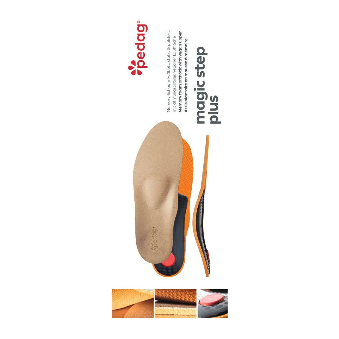 Pedag Magic Step Plus, memory foam-sula