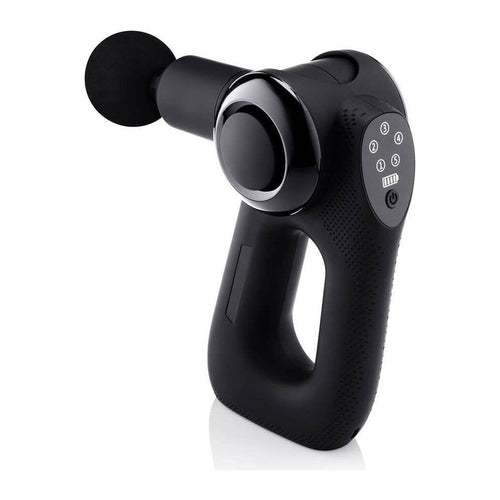 Massagepistol med ergonomiskt triangulärt grepp