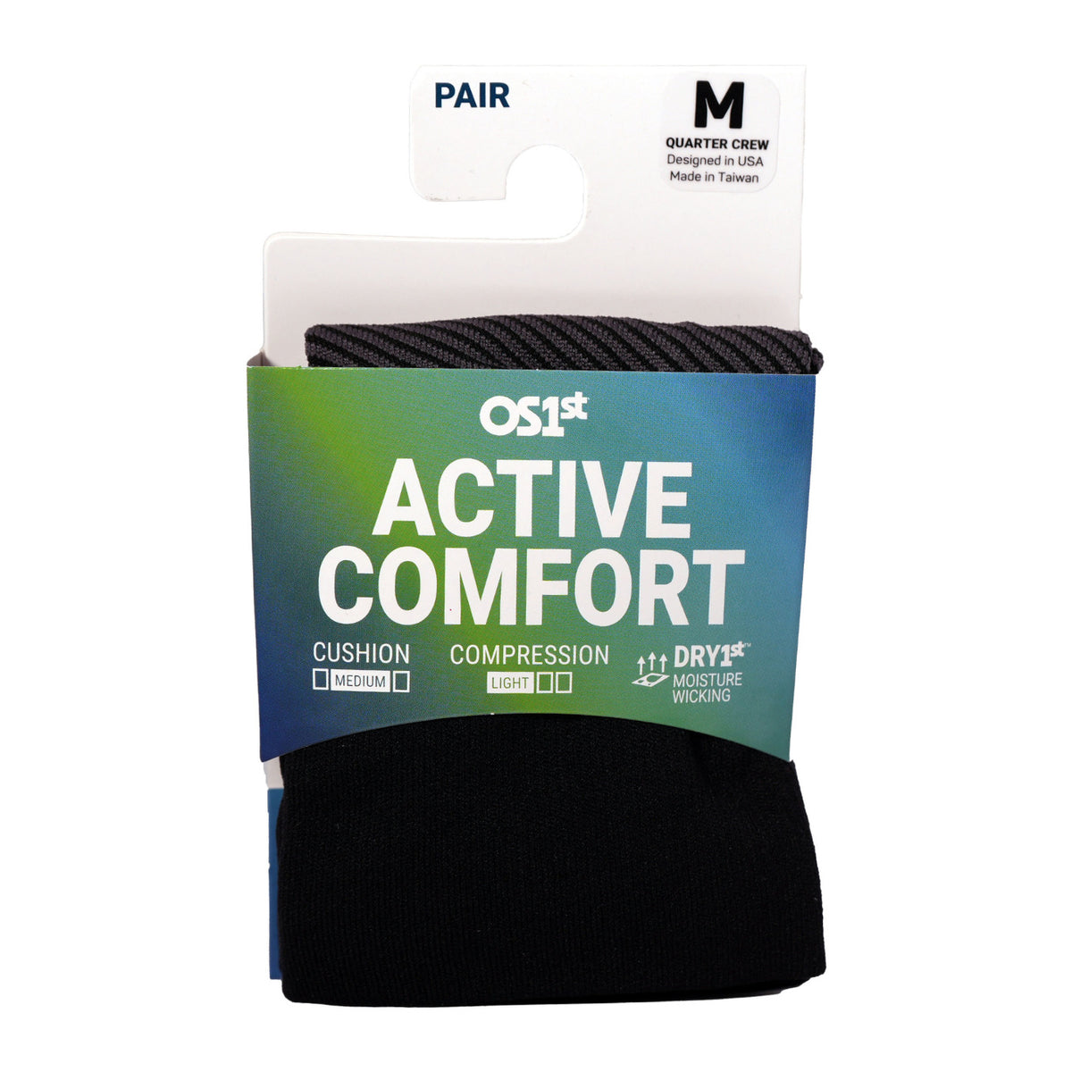 Förpackning för OS1st AC4 Quarter Crew strumpor